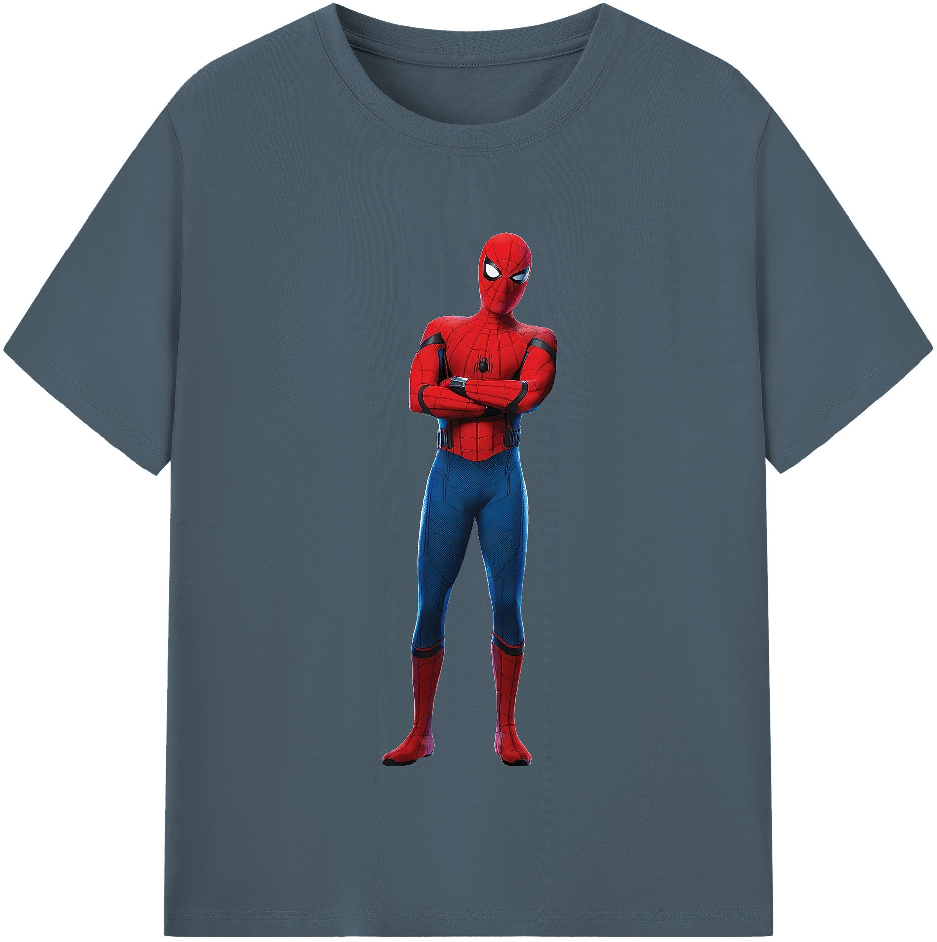 （画像用） Spider Man スパイダーマン 綿100％半袖Tシャツ（フロントプリント）